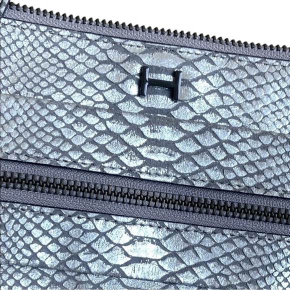 Halston Heritage Snake Embossed Crossbody Bag Small - Picture 3 of 7